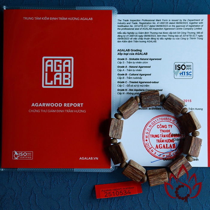 Vòng Trầm Hương Trúc Thô | 12 Ly | Trầm Kiến Tự Nhiên